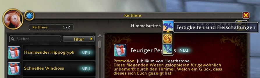 Dropdown Himmelsreiten