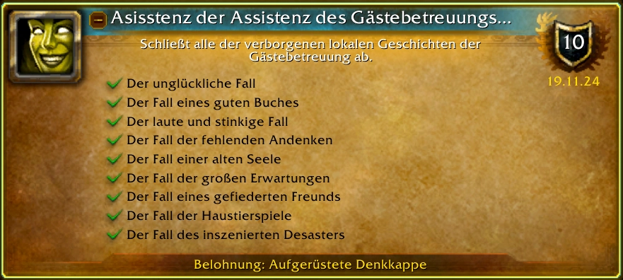 Asisstenz der Assistenz des Gaestebetreuungsmanagers