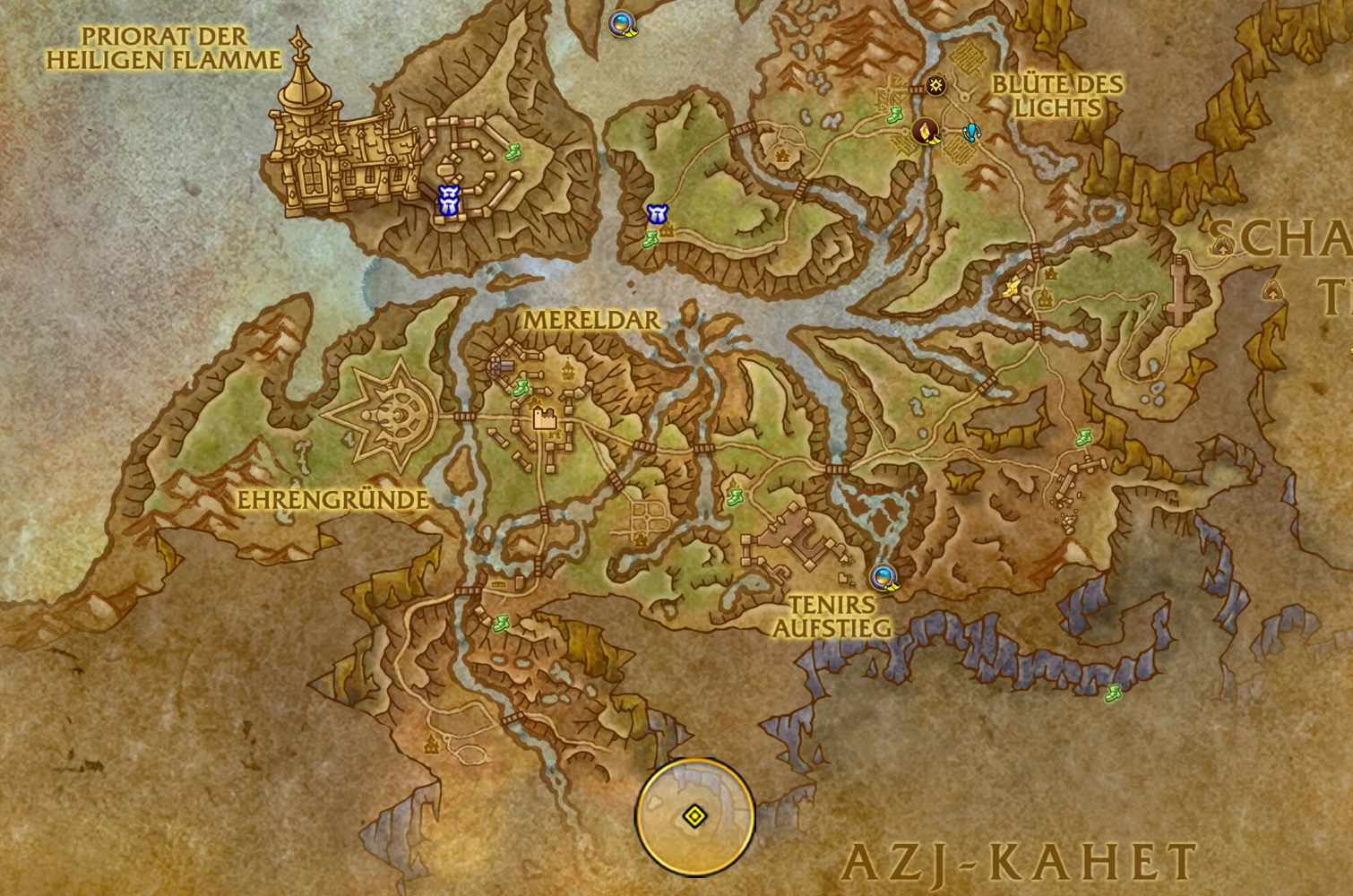 Wasserfeste Notiz Azj Kahet Map